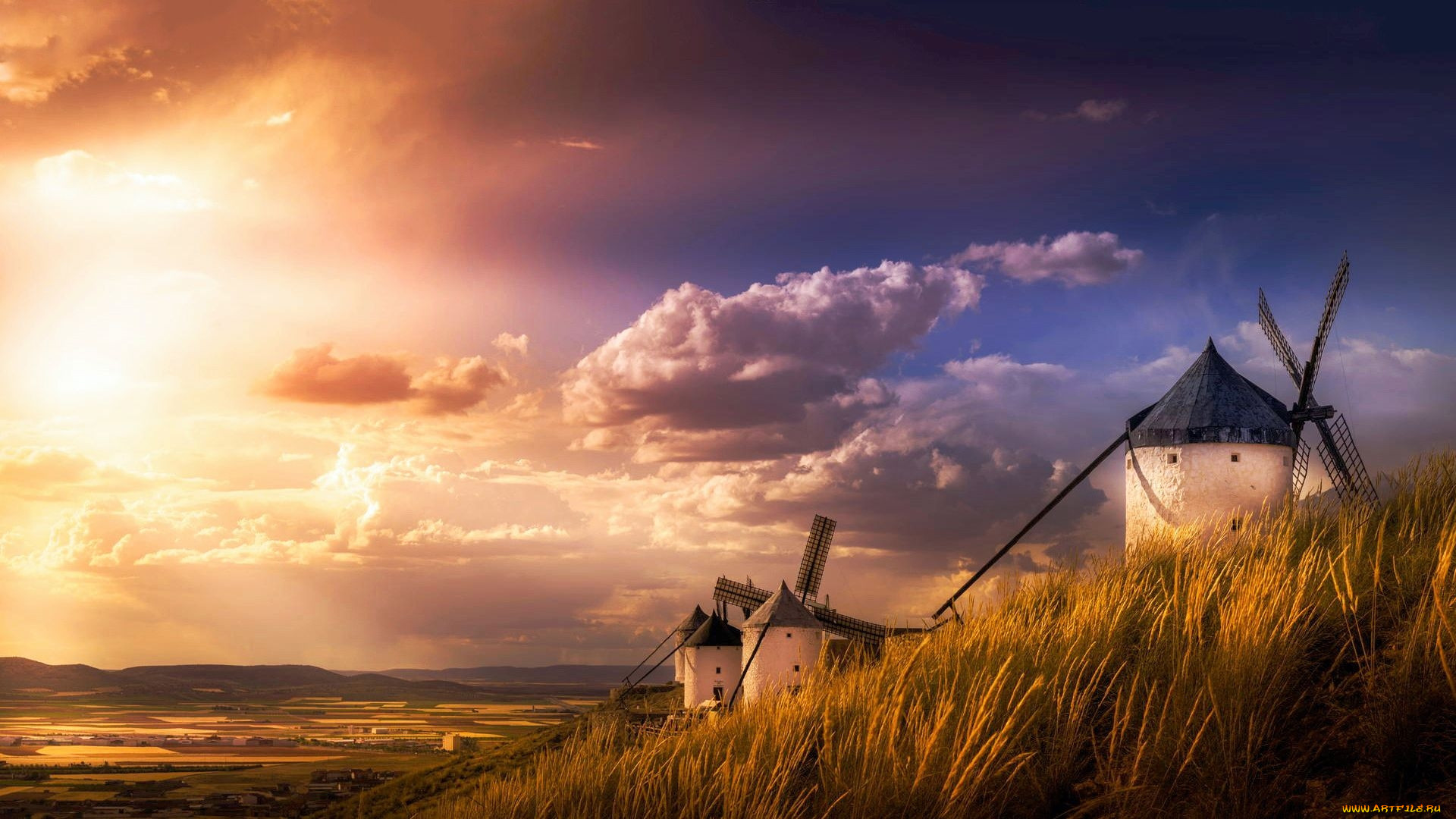 windmills of la mancha, spain, , , windmills, of, la, mancha